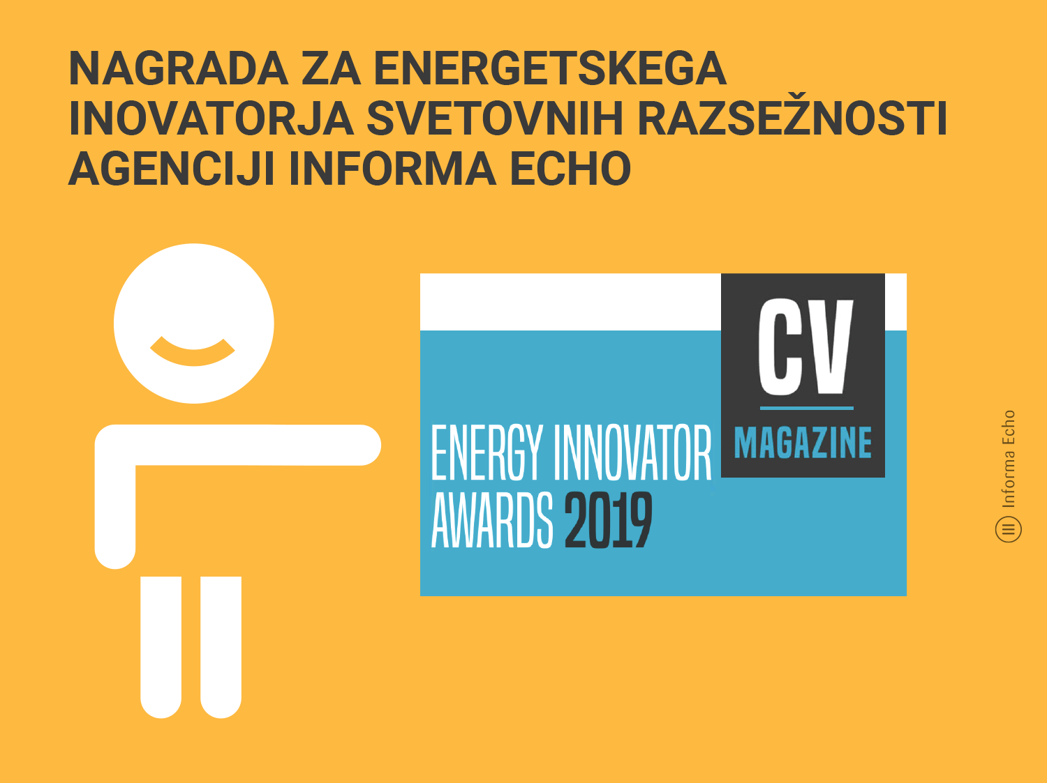 Nagrada CV Magazine za energetskega inovatorja za Informa Echo