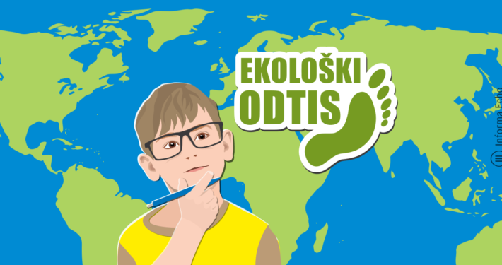 Ekološki odtis / Porabimanj INFO / Ilustracija: Branko Baćović