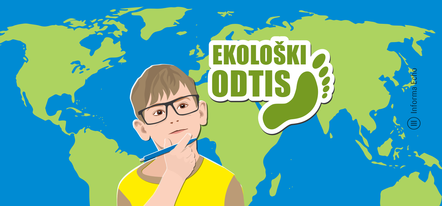 Ekološki odtis / Porabimanj INFO / Ilustracija: Branko Baćović