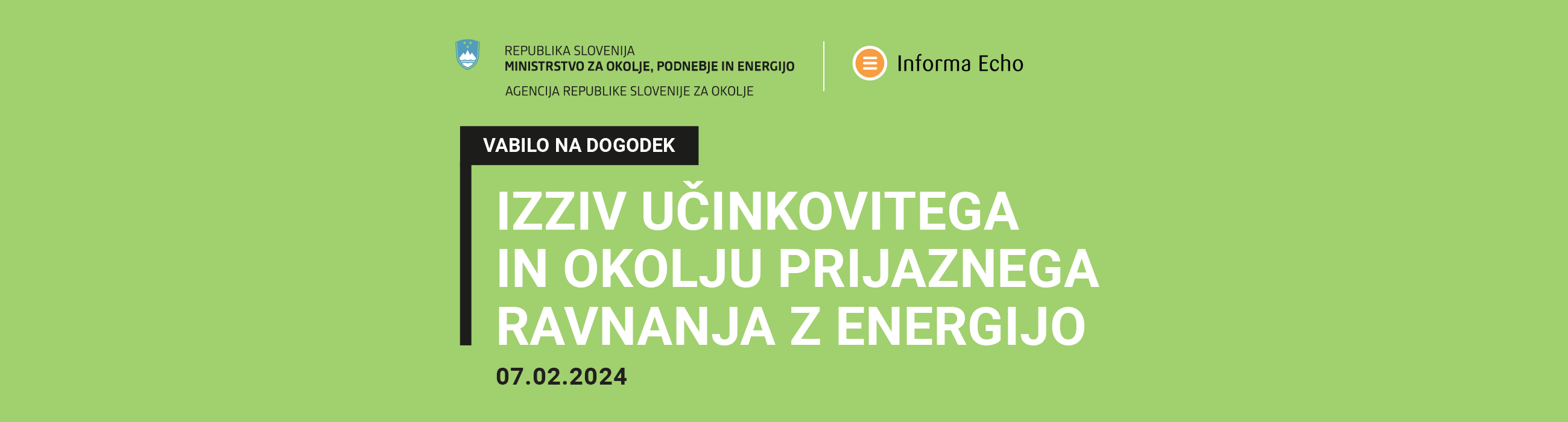 Izziv učinkovitega In okolju prijaznega ravnanja z energijo